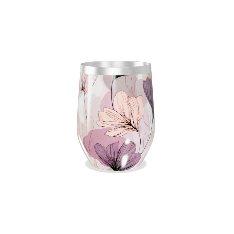 Copo Térmico Slim - Floral Aço Inox