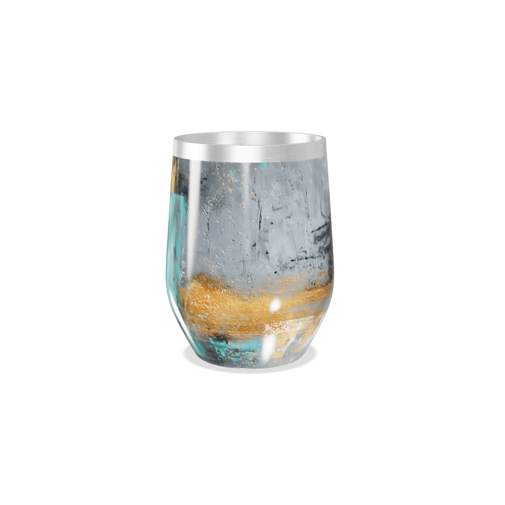 Copo Térmico Slim - Estampa abstrata colorida