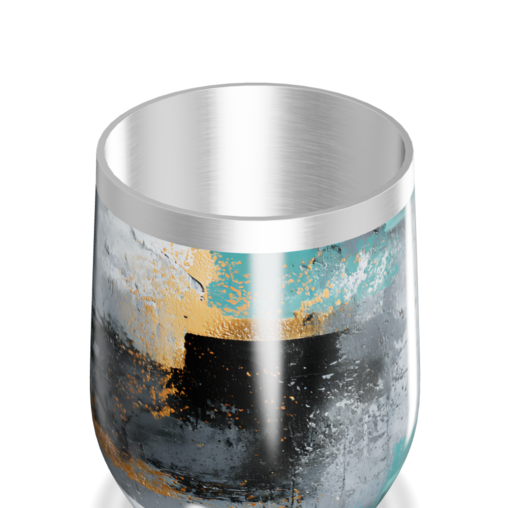 Copo Térmico Slim - Estampa abstrata colorida