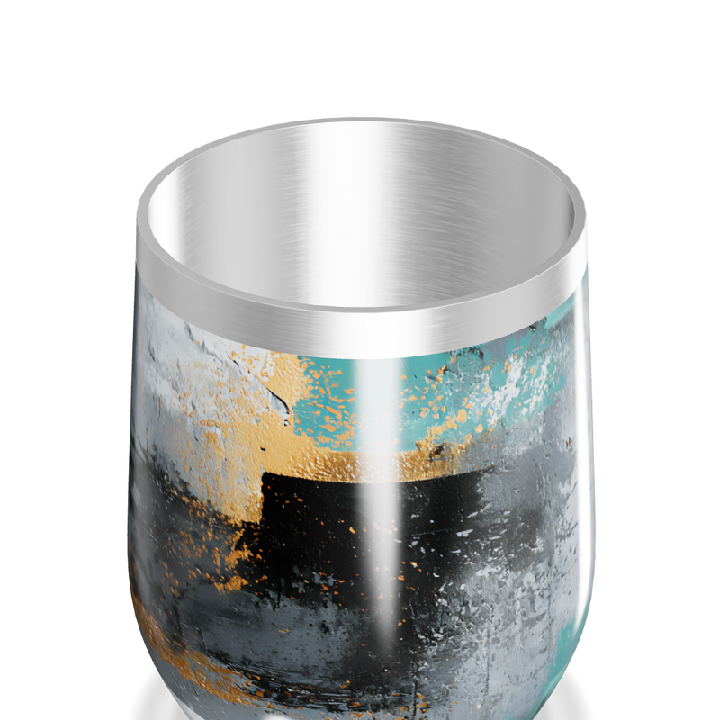 Copo Térmico Slim - Estampa abstrata colorida