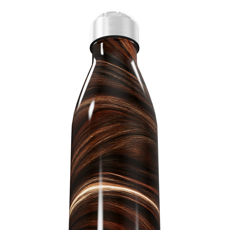 Garrafa Inox - Efeito Madeira