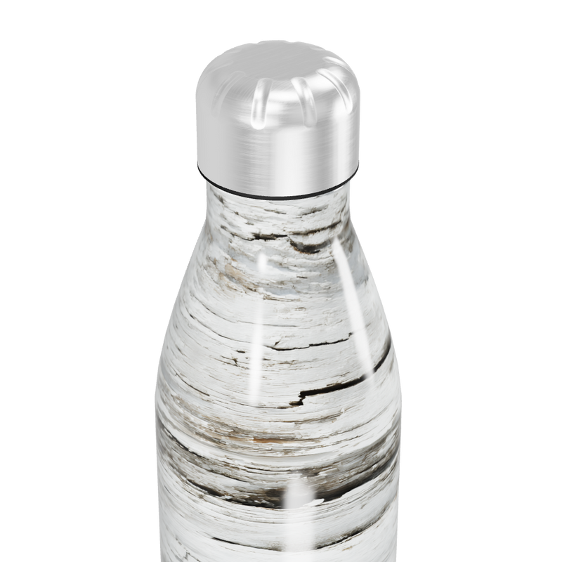 Garrafa Inox - Estampa Mármore Branca