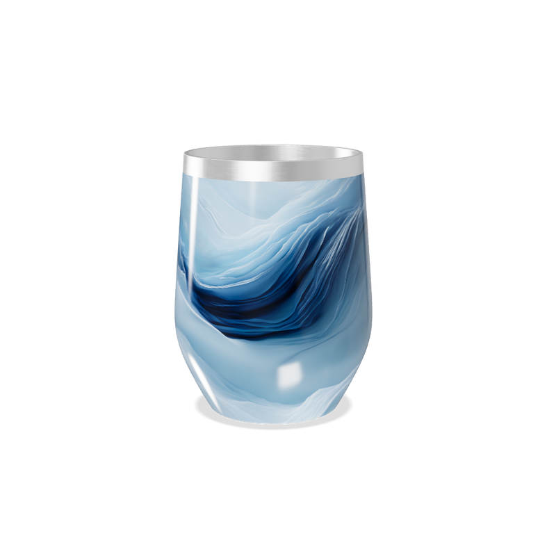 Copo Térmico Slim - Azul Marmorizado Inox