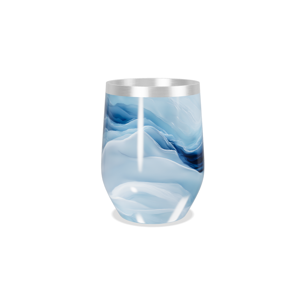 Copo Térmico Slim - Azul Marmorizado Inox