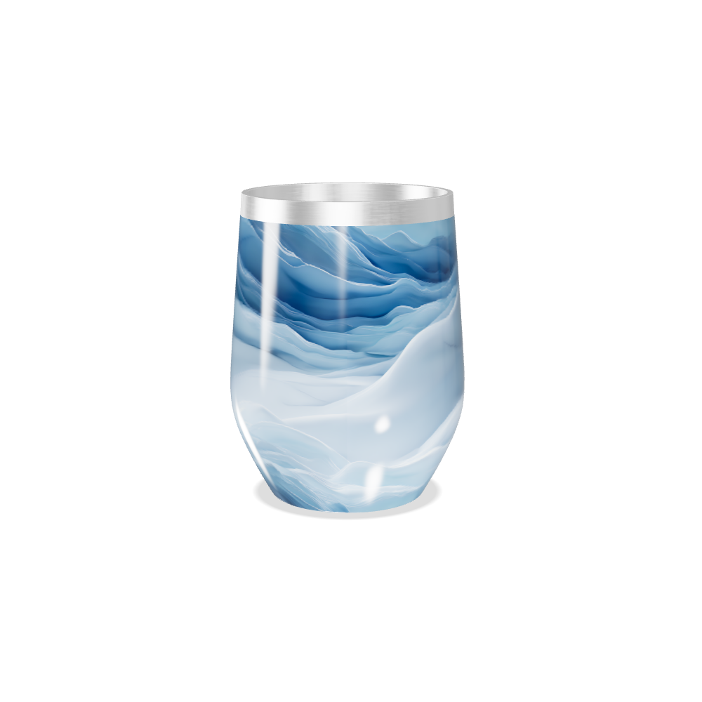 Copo Térmico Slim - Azul Marmorizado Inox