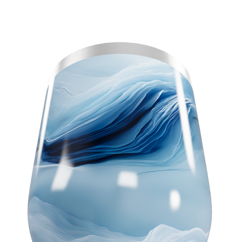 Copo Térmico Slim - Azul Marmorizado Inox