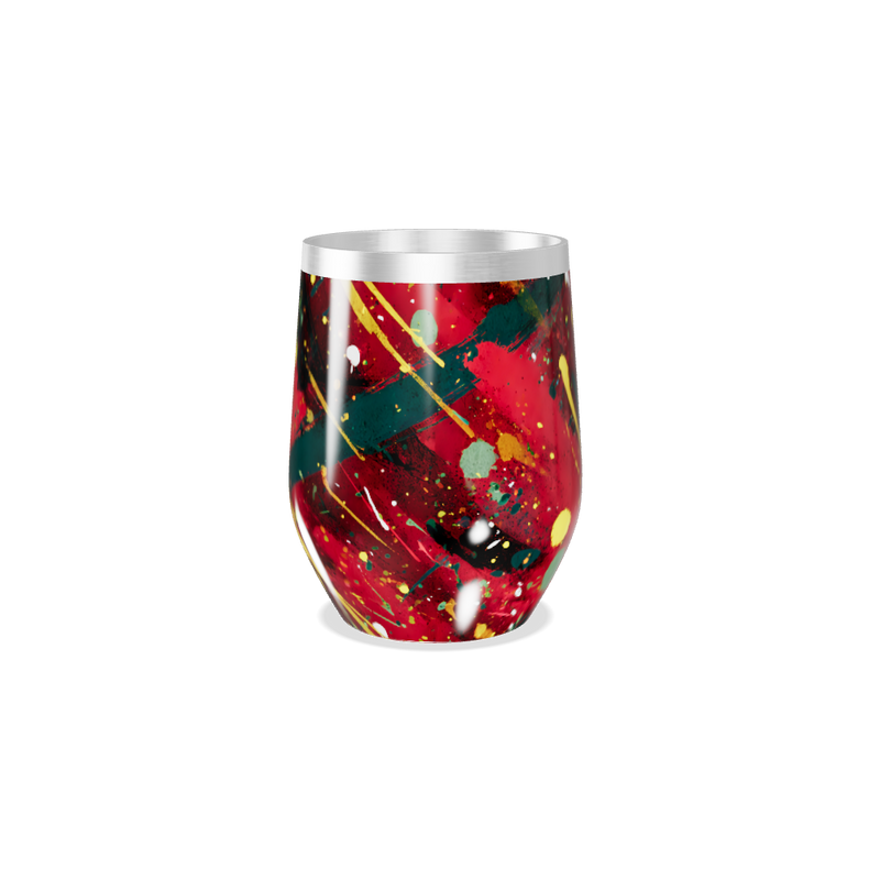 Copo Térmico Slim - Colorido Abstrato Aço Inox