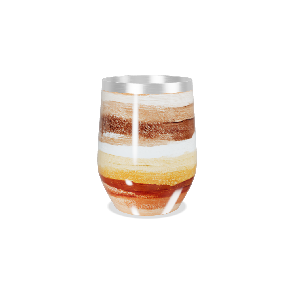 Copo Térmico Slim - Listras Terra Aço Inox