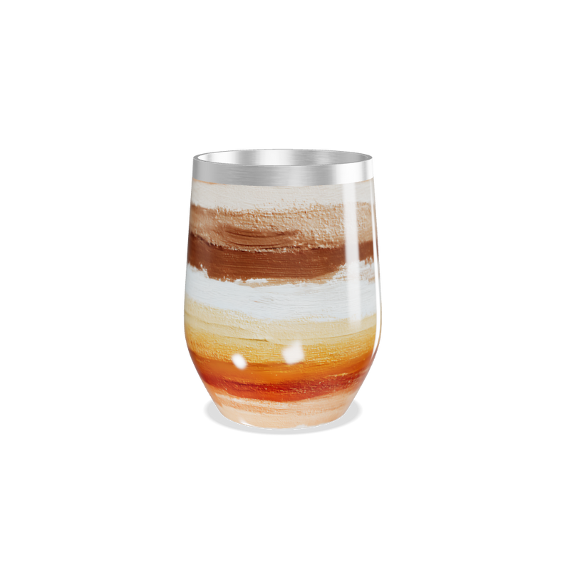 Copo Térmico Slim - Listras Terra Aço Inox