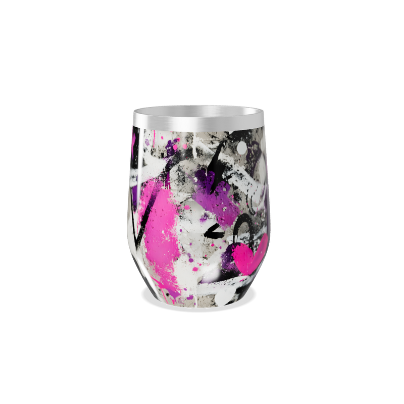 Copo Térmico Slim - Estampa Abstrata Colorida