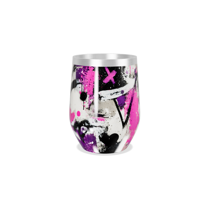 Copo Térmico Slim - Estampa Abstrata Colorida