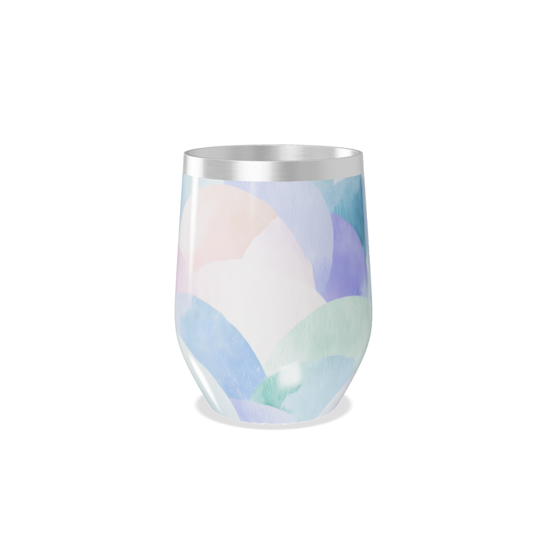 Copo Térmico Slim - Estampa Pastel Aquarela