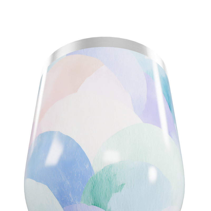 Copo Térmico Slim - Estampa Pastel Aquarela