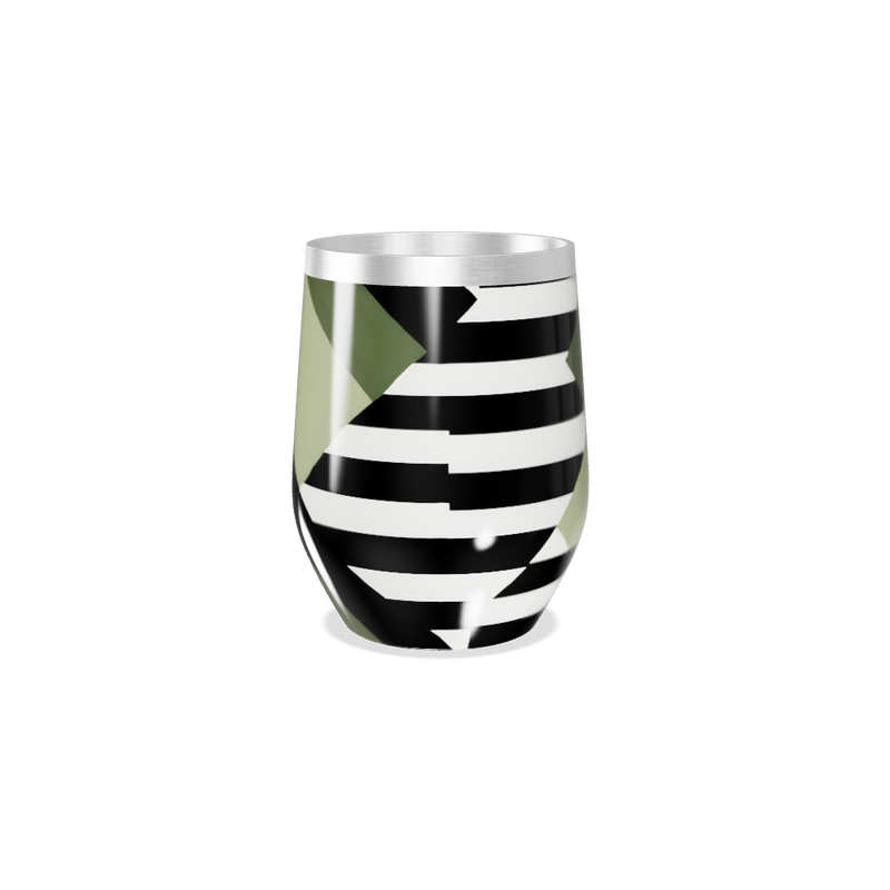 Copo Térmico Slim - Estampa Geométrica Colorida