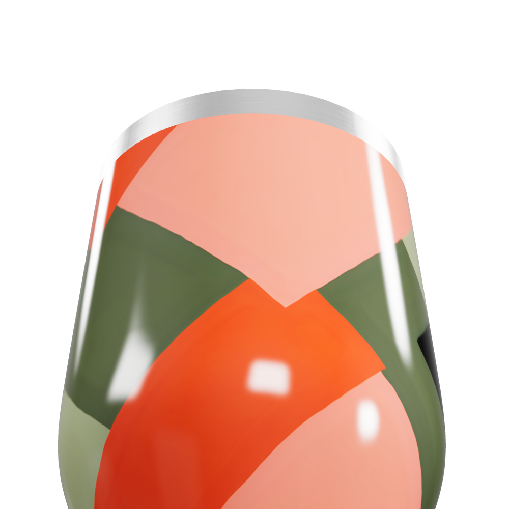 Copo Térmico Slim - Estampa Geométrica Colorida