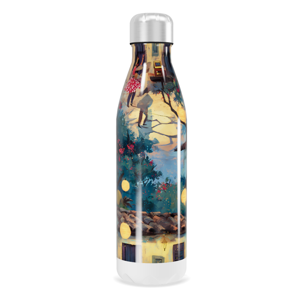 Garrafa Inox - Estampa Artística Colorida