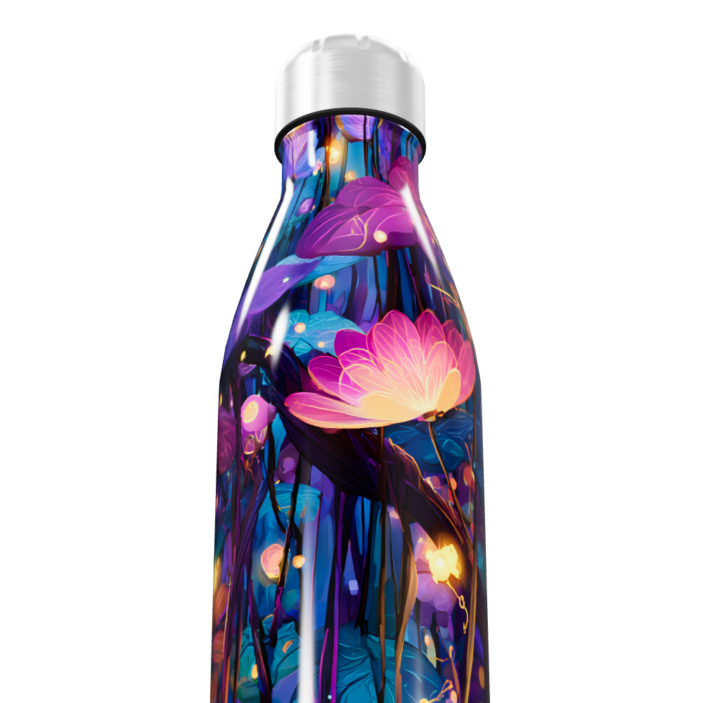 Garrafa Inox - Estampa Floral Colorida