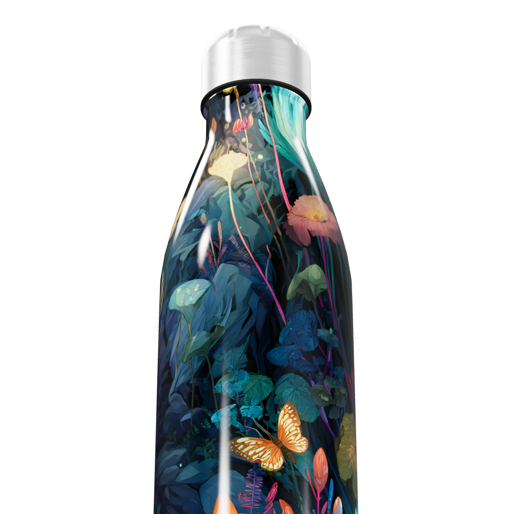 Garrafa Inox - Floral Colorida