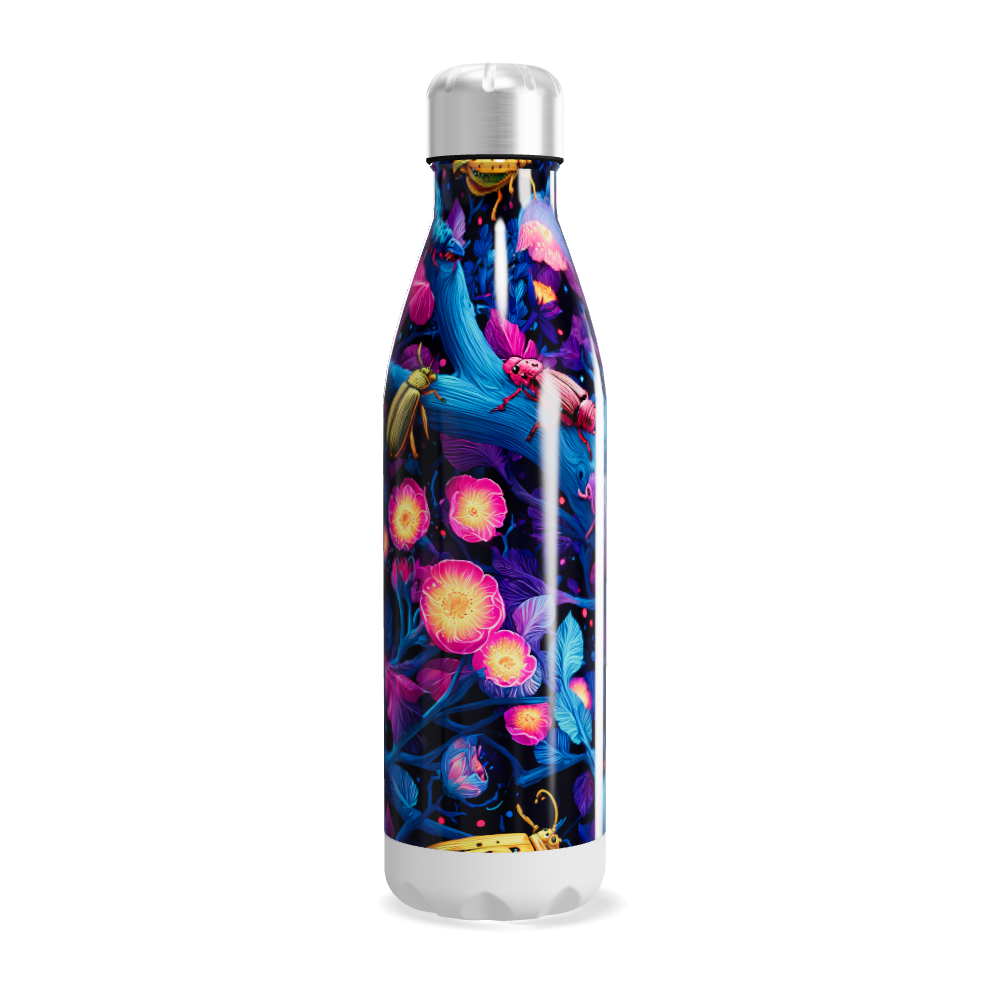 Garrafa Inox - Estampa Colorida Floral