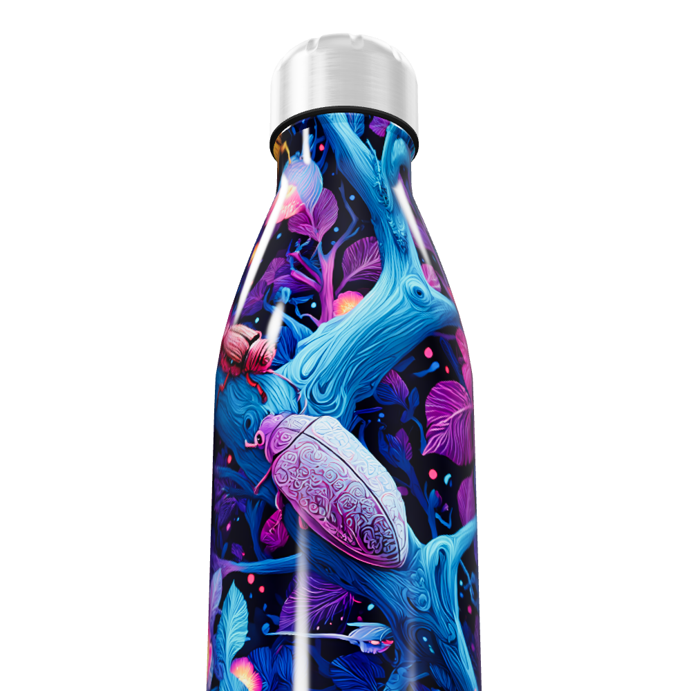 Garrafa Inox - Estampa Colorida Floral