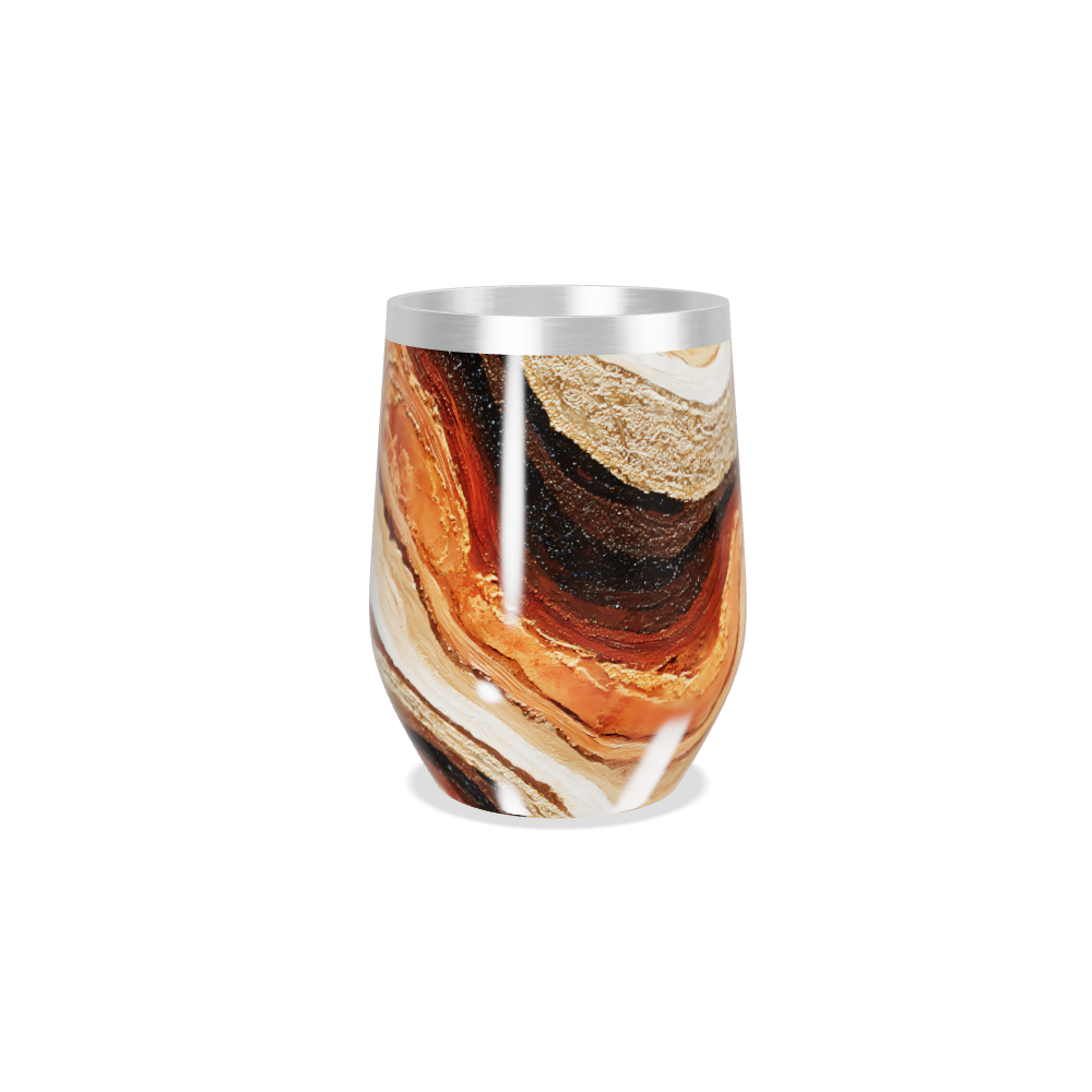 Copo Térmico Slim Mármore - Estampa Bege