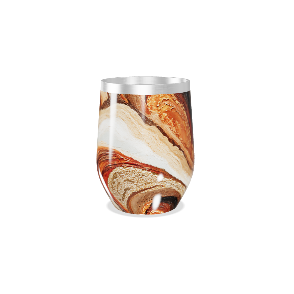 Copo Térmico Slim Mármore - Estampa Bege