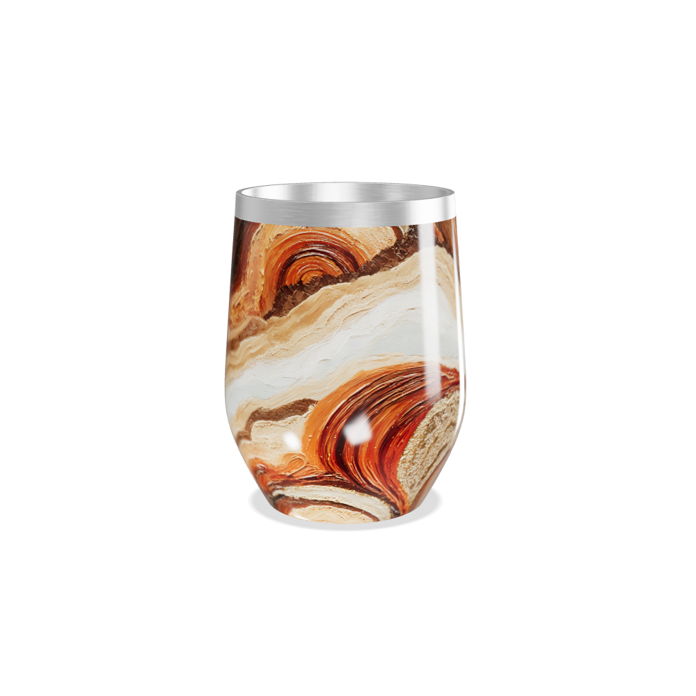 Copo Térmico Slim Mármore - Estampa Bege