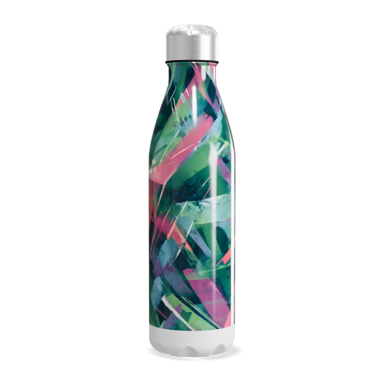 Garrafa Inox - Estampa Colorida Abstrata