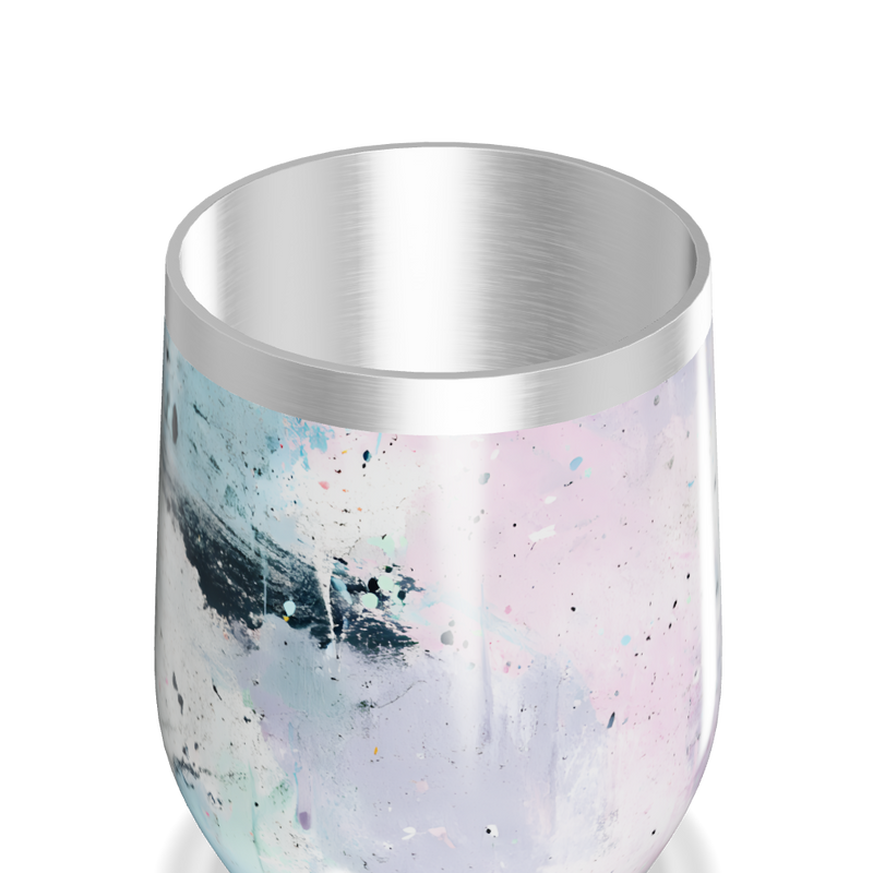 Copo Térmico Slim - Estampa Abstrata Metalizada