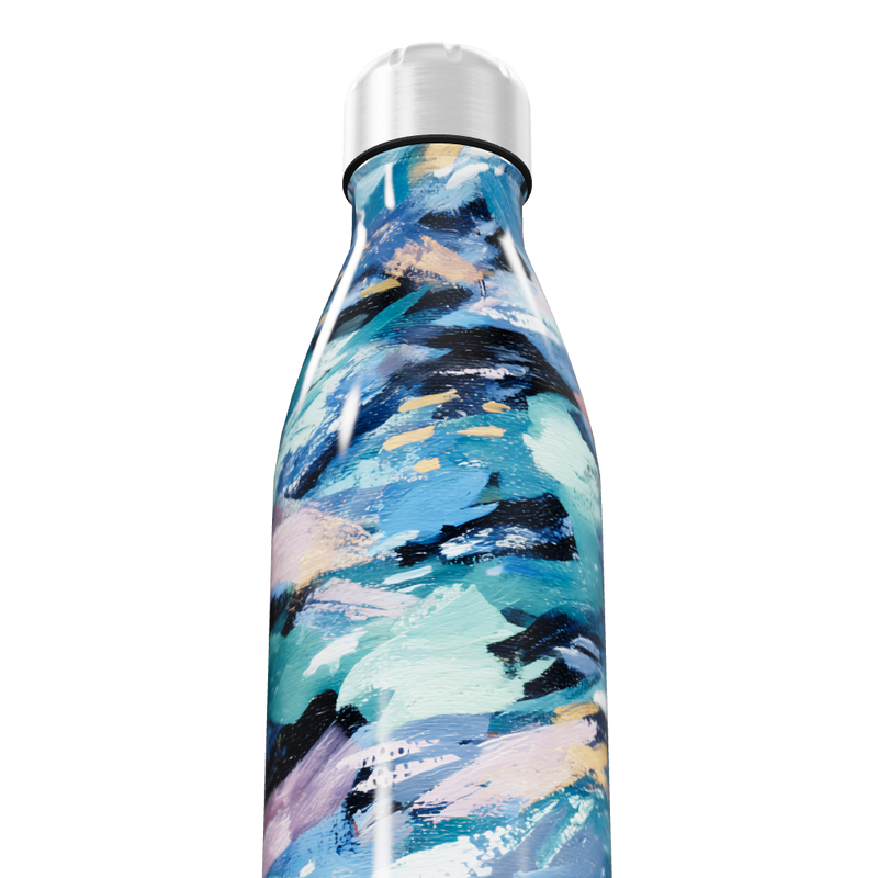 Garrafa Inox - Estampa Abstrata Colorida