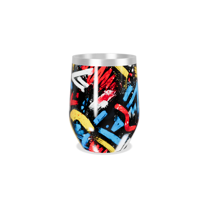 Copo Térmico Slim - Estampa Colorida Grafite