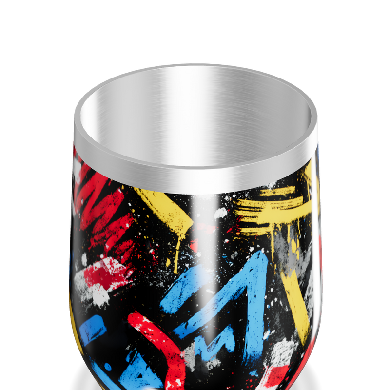 Copo Térmico Slim - Estampa Colorida Grafite