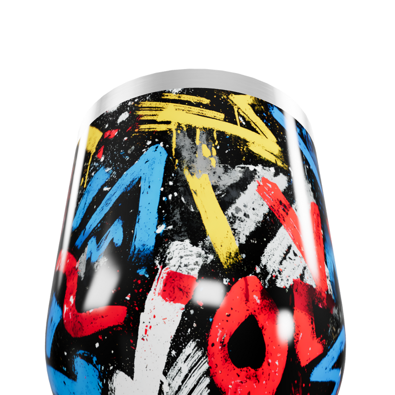 Copo Térmico Slim - Estampa Colorida Grafite