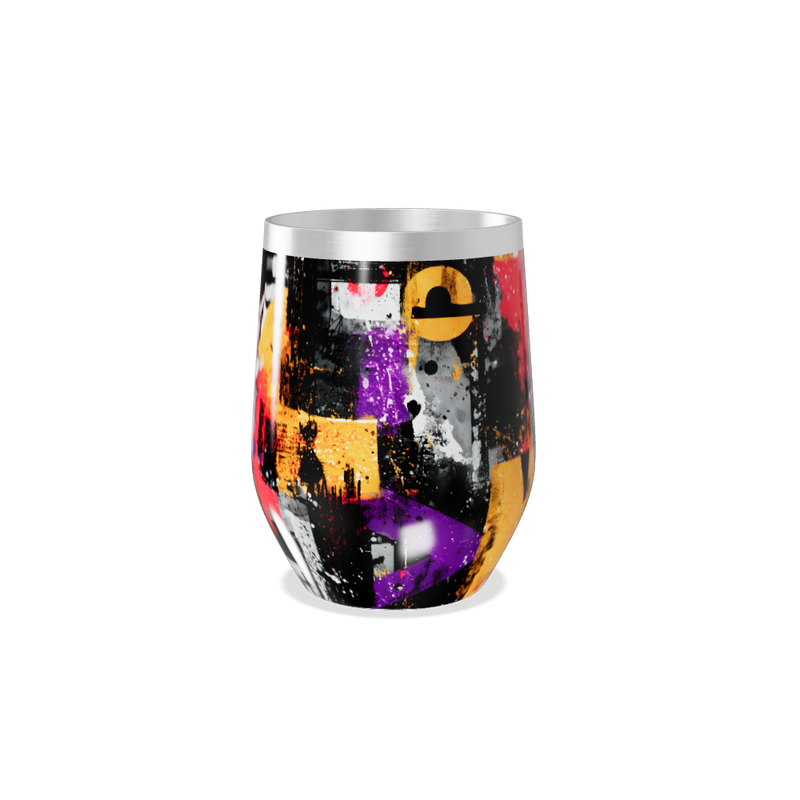 Copo Térmico Slim - Estampa Colorida Abstrata