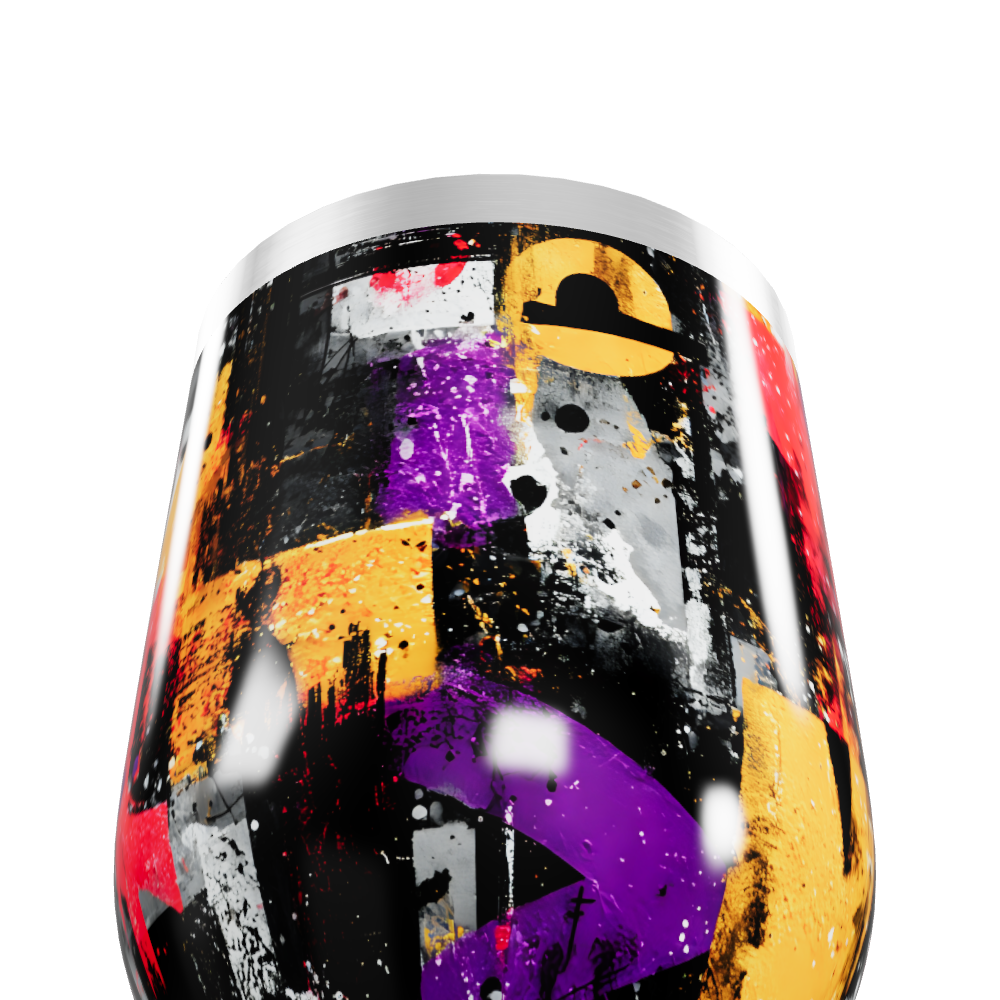 Copo Térmico Slim - Estampa Colorida Abstrata