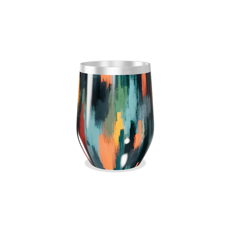 Copo Térmico Slim - Estampa Abstrata Colorida