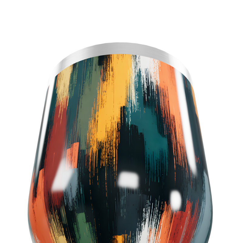 Copo Térmico Slim - Estampa Abstrata Colorida