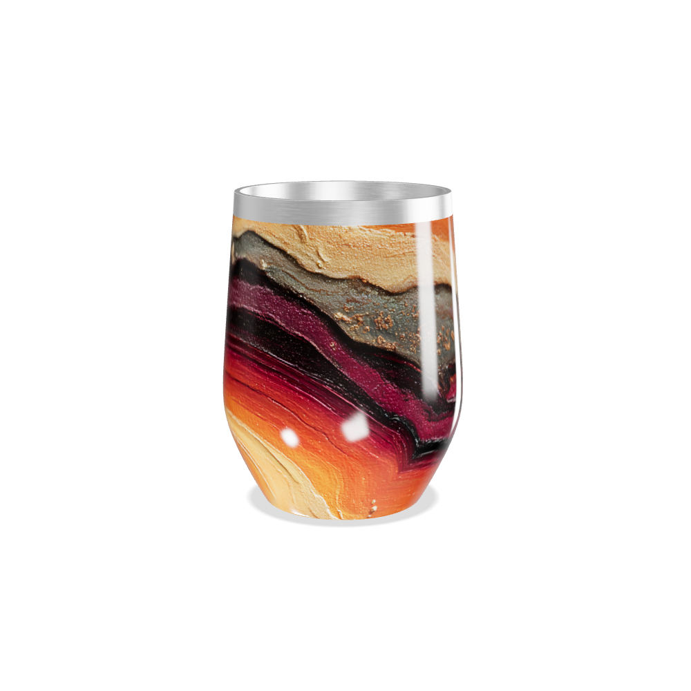 Copo Térmico Slim - Estampa Marmorizada Colorida