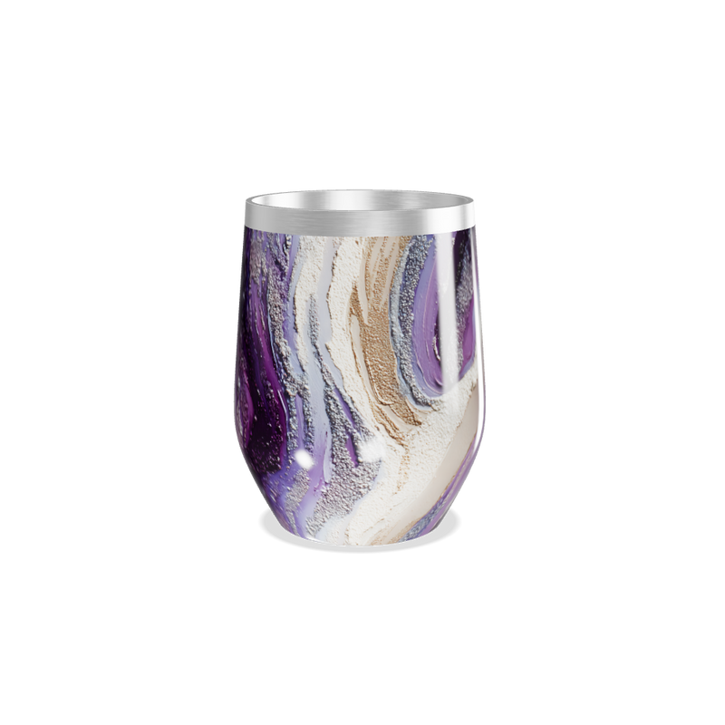 Copo Térmico Slim - Mármore Roxo Elegante