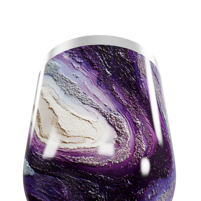 Copo Térmico Slim - Mármore Roxo Elegante