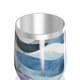 Copo Térmico Slim - Estampado Ondas Azul