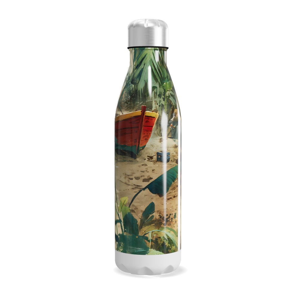 Garrafa Inox - Estampa Tropical 500ml