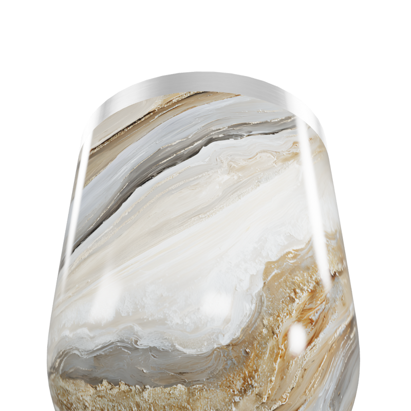 Copo Térmico Slim - Mármore Bege Inox