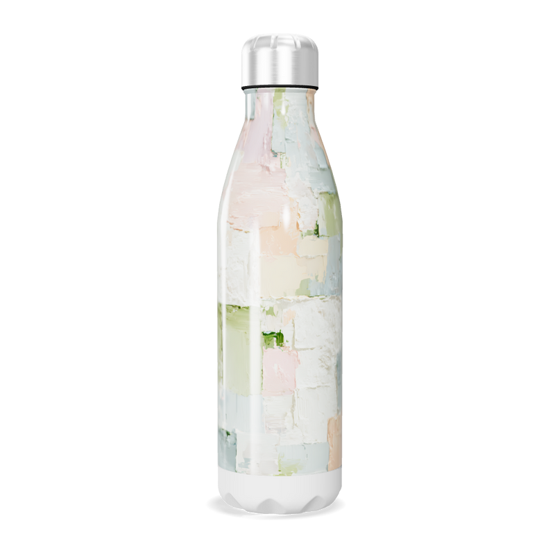 Garrafa Inox Estampa Abstrata Colorida