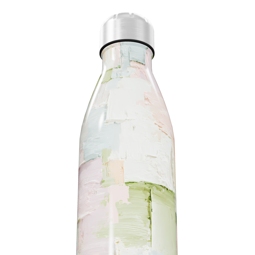 Garrafa Inox Estampa Abstrata Colorida