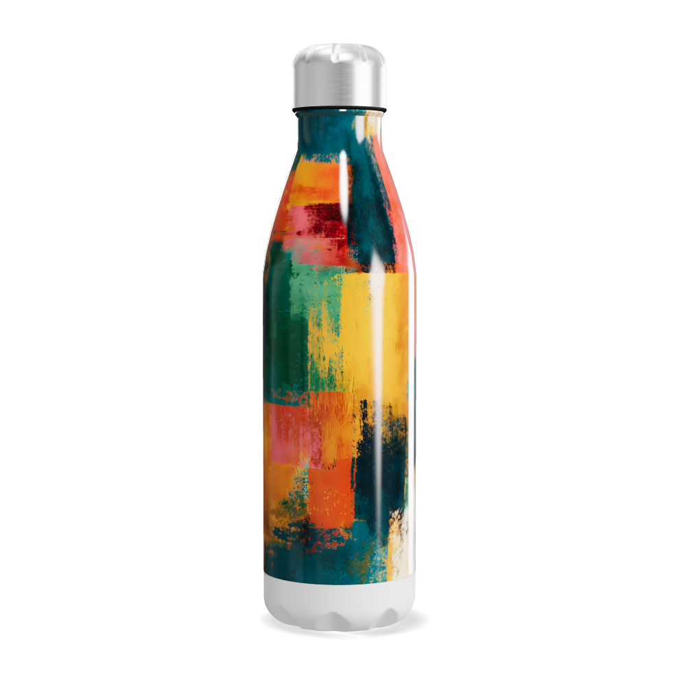Garrafa Inox - Abstrata Colorida 500ml