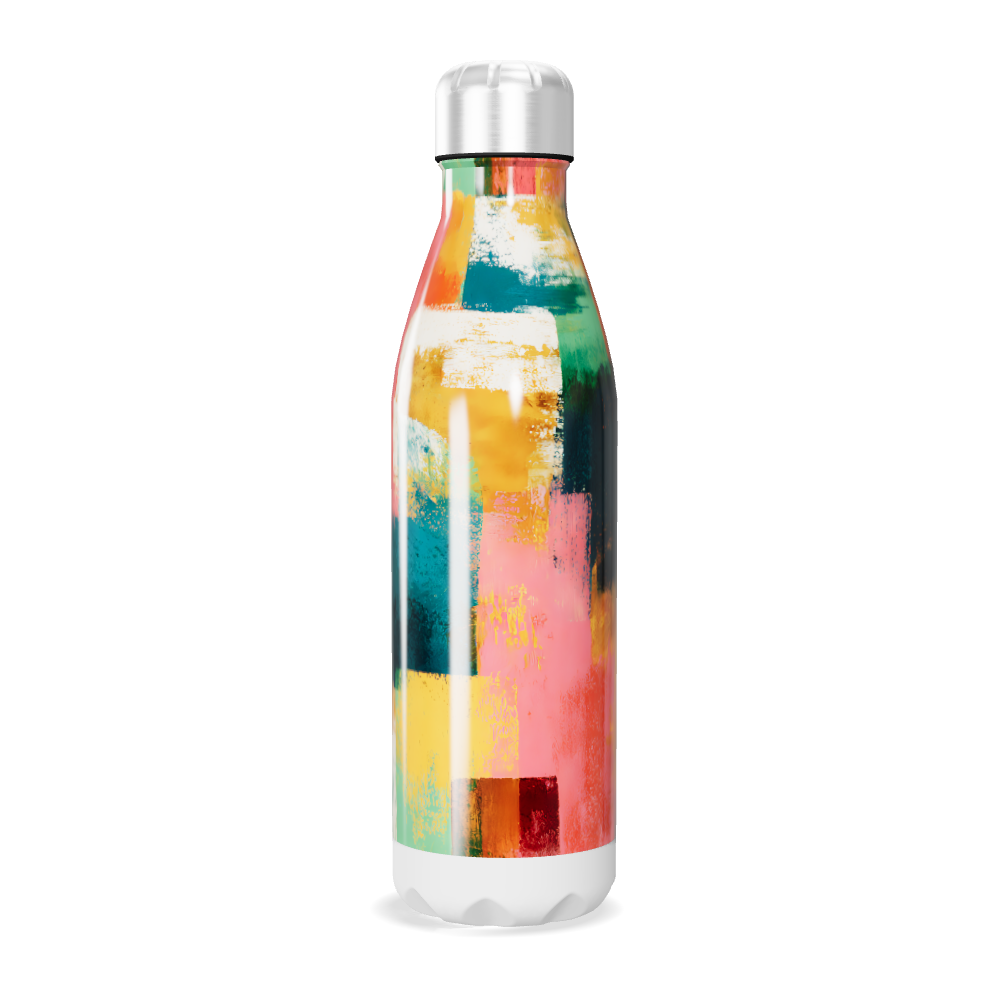 Garrafa Inox - Abstrata Colorida 500ml