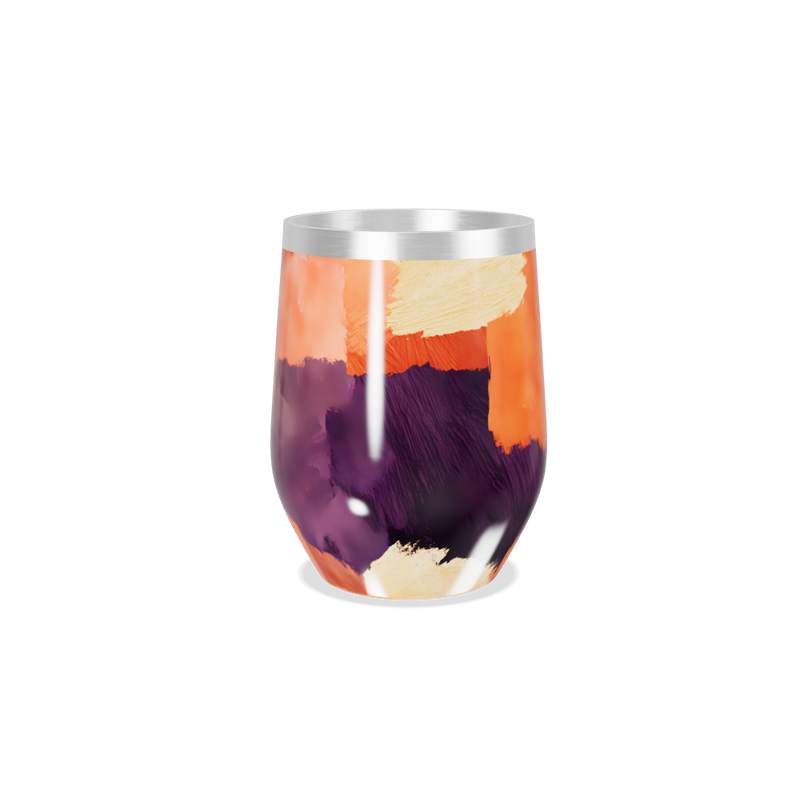 Copo Térmico Slim - Colorido com Estampa Abstrata