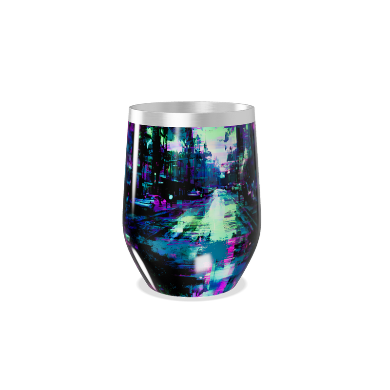 Copo Térmico Slim - Estampa Urbana Neon