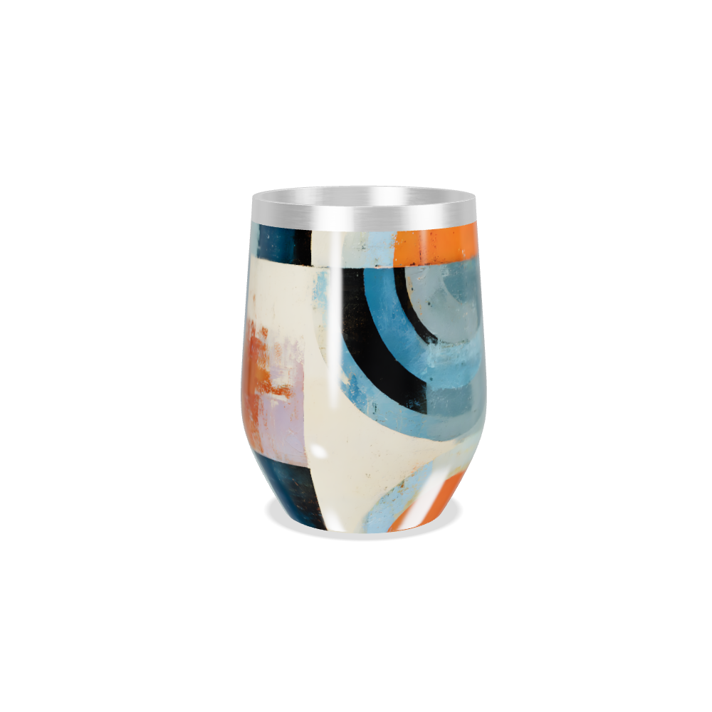 Copo Térmico Slim - Estampa Abstrata Colorida